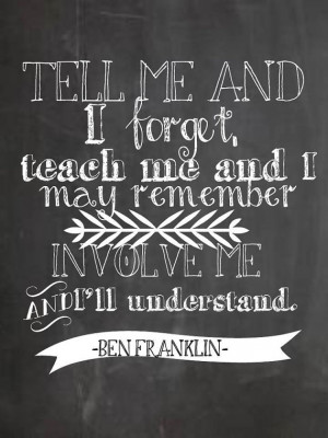 Chalkboard Quote Printable- Teach Me
