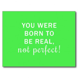 Neon Green Quote in White Postcards
