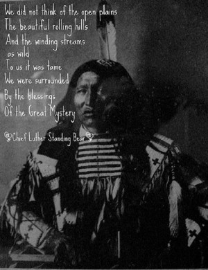 Chief Luther standing bear