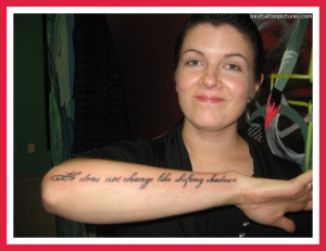 Faith Quote Tattoo For Women