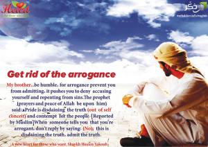 Get rid of arrogance