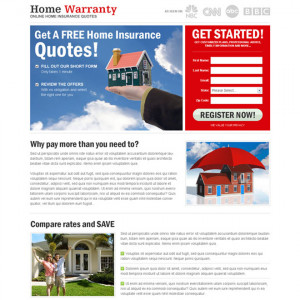 home insurance lp 20 category home insurance type landing page design ...
