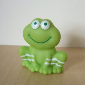 Cute Vintage Frappe Frog Figure