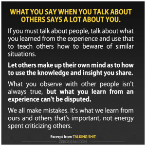 Excerpt from: Talking shit.