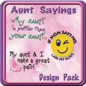 Aunt Sayings Embroidery Design by Starbird Stock Designs ...