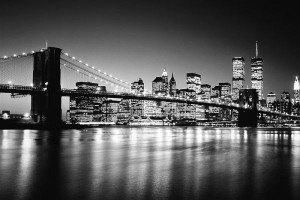 Brooklyn Bridge Black White