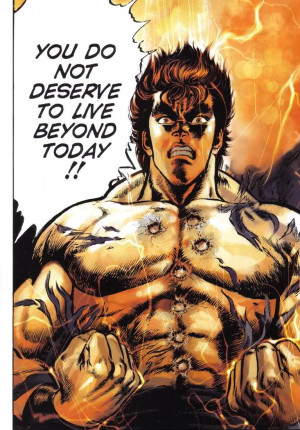 ... to be one of the most manly anime/manga characters EVER, seriously