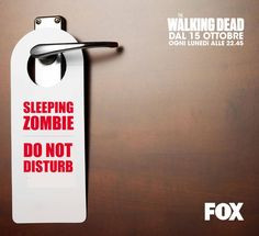 Sleeping Zombie: do not disturb #zombie #thewalkingdead #walkingdead ...