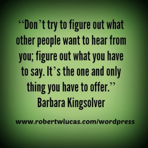 Inspiration for Writing a Book – Quote by Barbara Kingsolver