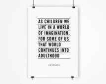 of Imagination” Jim Henson Quote Nursery Decor Motivational Quote ...