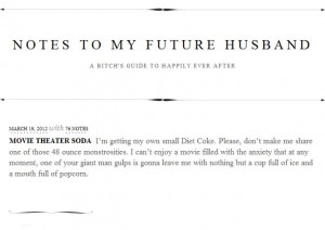 mashable.comNotes to my Future Husband