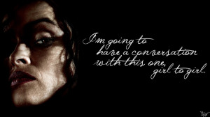 Harry Potter Wallpaper : Bellatrix Quote! by TheLadyAvatar