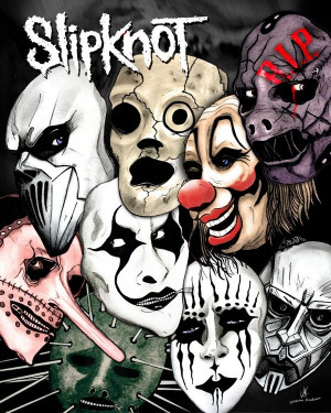 Slipknot Mask Drawing Rko...
