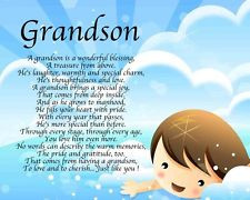 Grandson Birthday Poems Personalised grandson poem