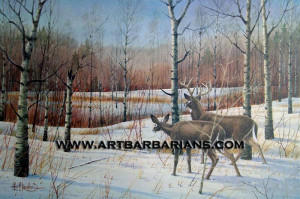 Deer Hunting Artwork Opening Day By picture