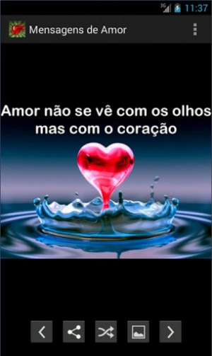 Aumentar - Captura de pantalla de Frases de Amor en Portugués para ...