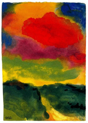 emil nolde green landscape with red cloud 36 notes emil nolde nolde ...