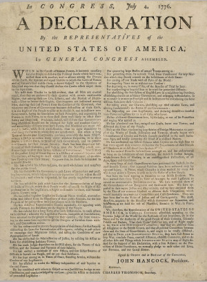 Thomas Jefferson Declaration Of Independence