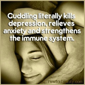 Thank God my hubby loves to cuddle with me. ;)