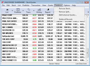 ... and downloader for intraday, end of day and historical stock quotes