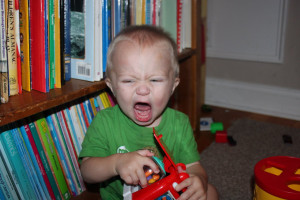 Frustrated Face George's frustrated face.