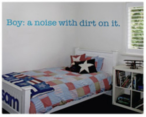 fantastic quote wall sticker for boys (and their mums!)