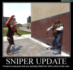 ... teamfortress2 sniperupdate shottothenuts - Funny Team Fortress 2 pics