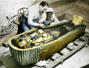 Howard Carter and Tutankhamun's Sarcophagus
