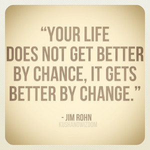 Your LIfe Does Not Get Better By Chance, It Gets Better By Change