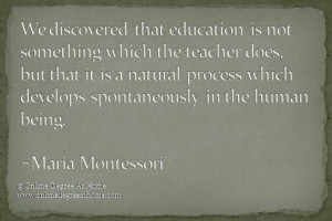 Maria Montessori Quotes About Nature Quotes on education