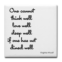 Virginia Woolf Quote Tile Coaster