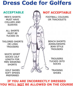 Golf Dress Code