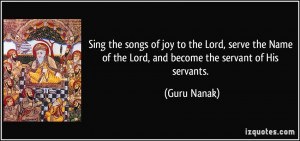 Sing the songs of joy to the Lord, serve the Name of the Lord, and ...