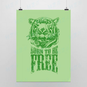 Tiger Quotes And Sayings Light art picture sayings born free green ...
