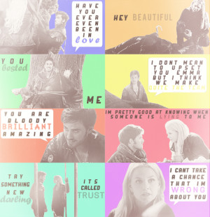 Captain Swan + quotes - captain-hook-and-emma-swan Fan Art