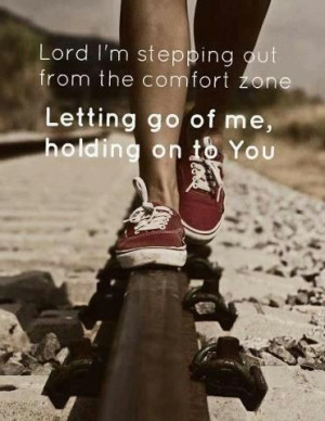 Letting go of me Holding on to you
