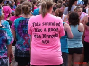 ... what she said. (photo posted to the Dirty Girl Mud Run facebook page