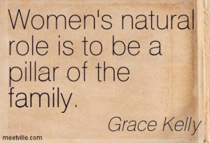 Grace Kelly Quotes | Grace Kelly : Women's natural role is to be a ...