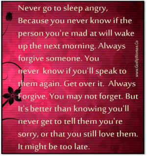 ... end you should forgive that person. No one likes to be unhappppy