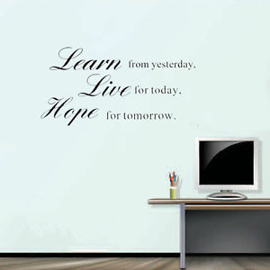 Learn-from-yesterday-Live-for-today-Vinyl-wall-decals-quotes-sayings