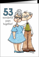 Growing Old Together- 53rd Anniversary card - Product #343478