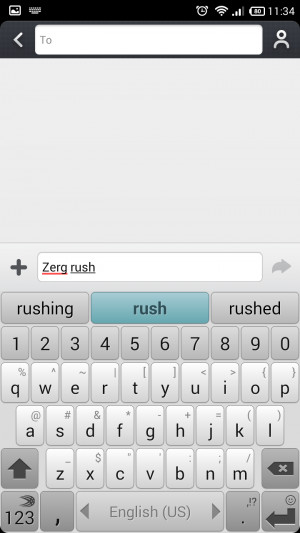 ... off SwiftKey keyboard's overzealous text prediction and corrections