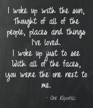 Quotes Onerepublic, Lyrics One Republic, One Republic Lyrics, I Lived ...