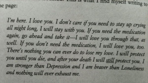 beautiful, book, depression, love, love never fails, quote, text ...