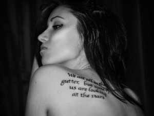 Tattoos Oscar Wilde Quote Tattoo picture