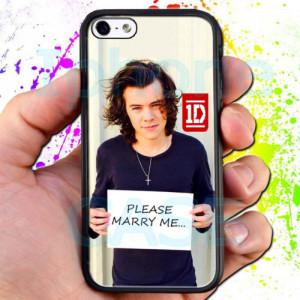 One Direction Harry Styles Please Marry Me Quotes Black iPhone 5 5S ...