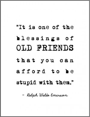Ralph Waldo Emerson friendship quote minimalist typography print gift ...