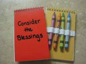 ... Inside the notebook I wrote two quotes from President Monson's talk
