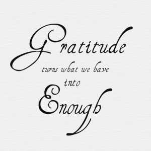 Monday inspiration - gratitude quote