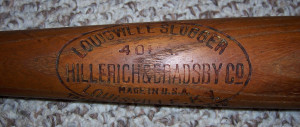 Edd Roush Vintage Bat